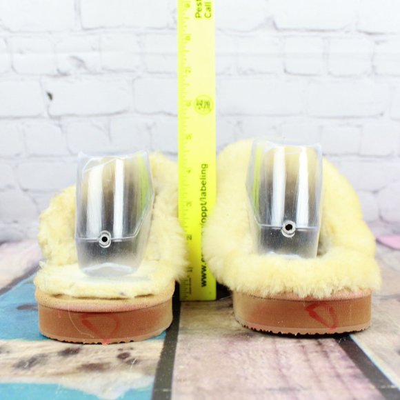 LL BEAN Shearling Lined Slide On Slippers 11 M - Picture 7 of 9